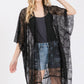 Flower Pattern Crochet Lace Tassel Cover Up - Farnelli