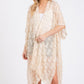 Distressed Pattern Tassel Kimono - Farnelli