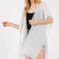 Crochet And Tassel Trim Cover Up - Farnelli