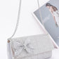 Rhinestone Party Clutch W/ Rhinestone Bow - Farnelli