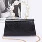 Metallic Pearl Handle Flap Bag - Farnelli
