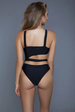 Clara Swimsuit Black/white - Farnelli