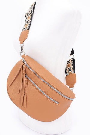 Faux Leather Crossbody Bag Belt - Farnelli