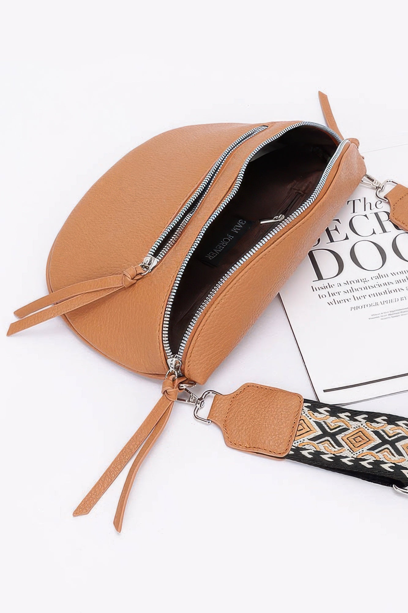 Faux Leather Crossbody Bag Belt - Farnelli