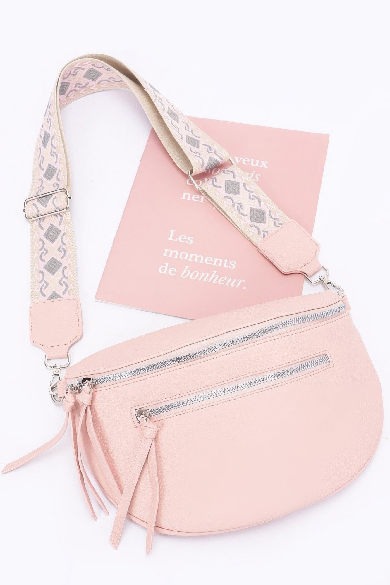 Faux Leather Crossbody Bag Belt - Farnelli