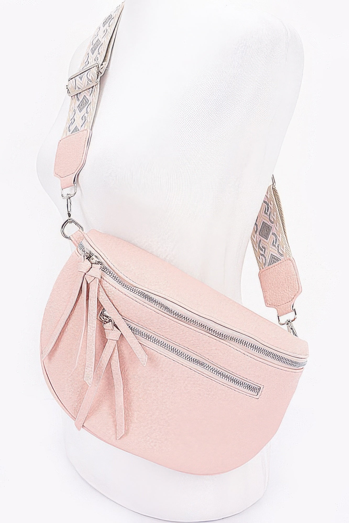Faux Leather Crossbody Bag Belt - Farnelli