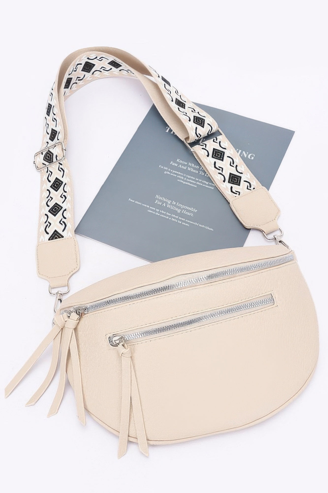 Faux Leather Crossbody Bag Belt - Farnelli