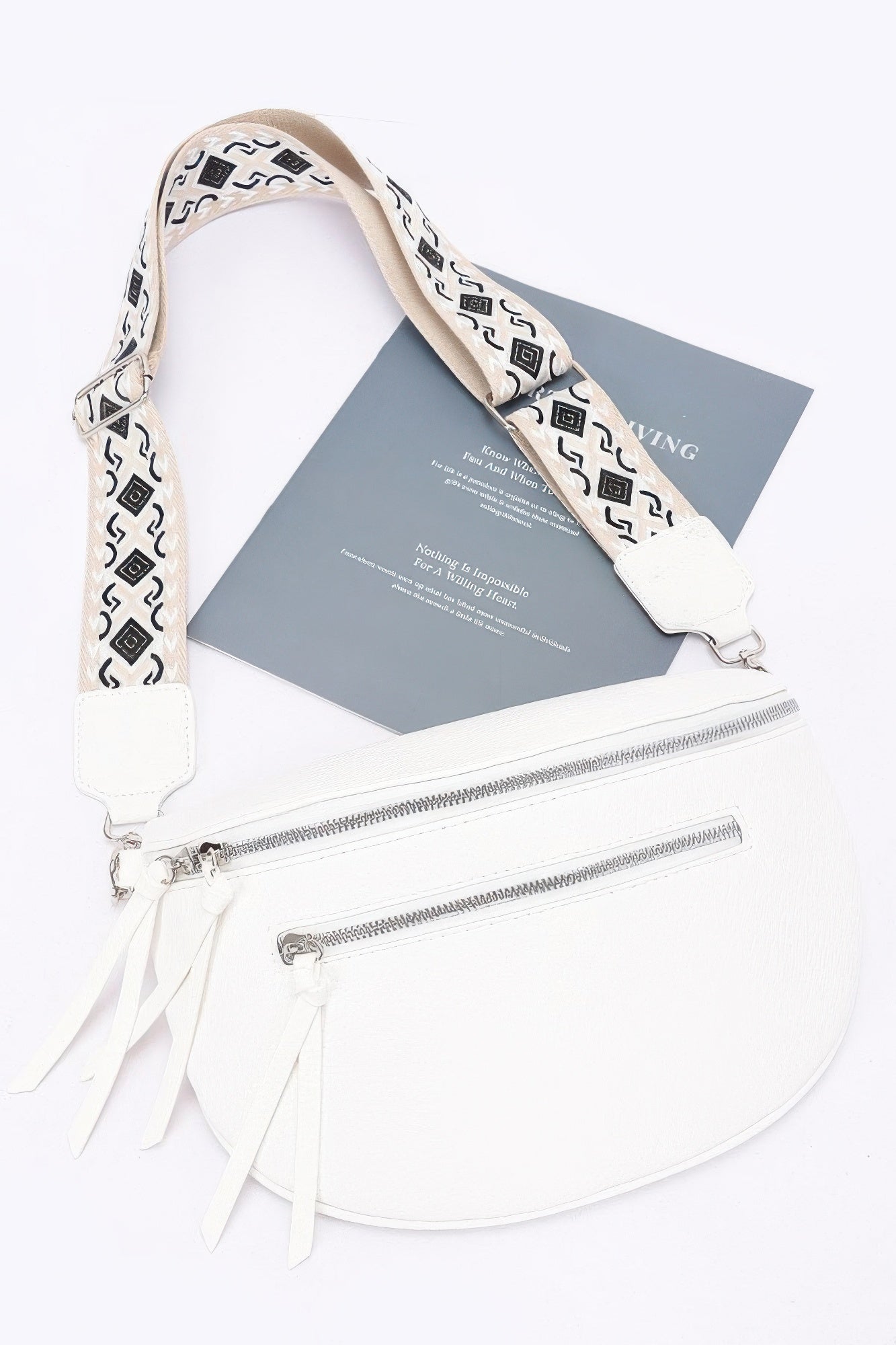 Faux Leather Crossbody Bag Belt - Farnelli