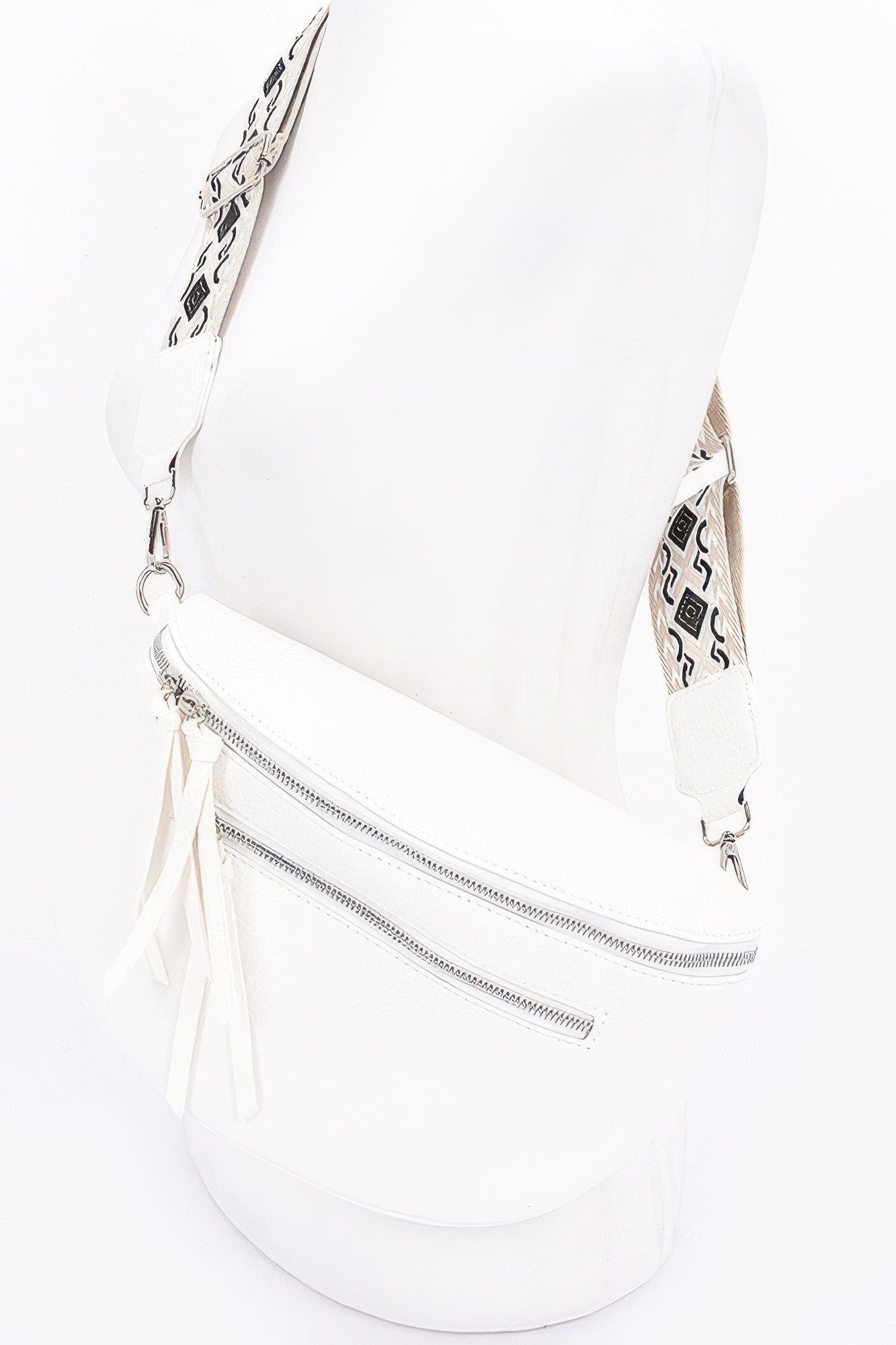 Faux Leather Crossbody Bag Belt - Farnelli