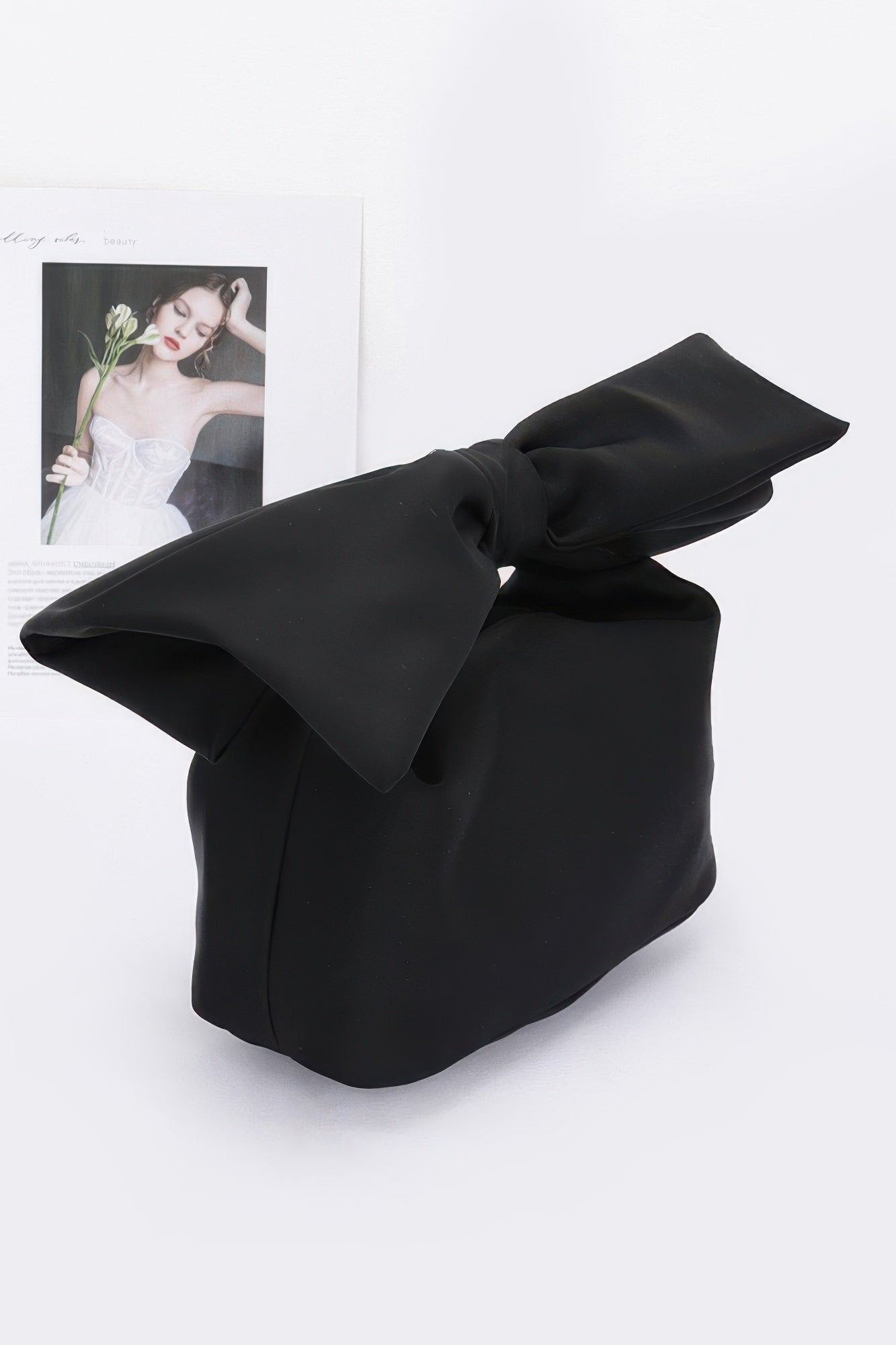 Nylon Bow Handle Women's Clutch Bag - Farnelli