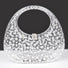 Rhinestone Hot Fix Clear Acrylic Clutch - Farnelli