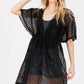V-neck Detailed Crochet Lace Cover Up - Farnelli