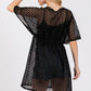 V-neck Detailed Crochet Lace Cover Up - Farnelli