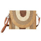 Metallic Lined Multicolor Straw Clutchcrossbodybag - Farnelli