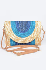 Straw Coloful Envelope Clutch - Farnelli