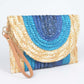 Straw Coloful Envelope Clutch - Farnelli