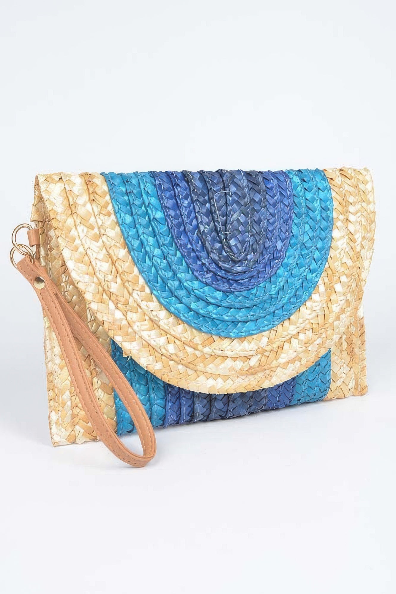 Straw Coloful Envelope Clutch - Farnelli