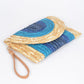 Straw Coloful Envelope Clutch - Farnelli