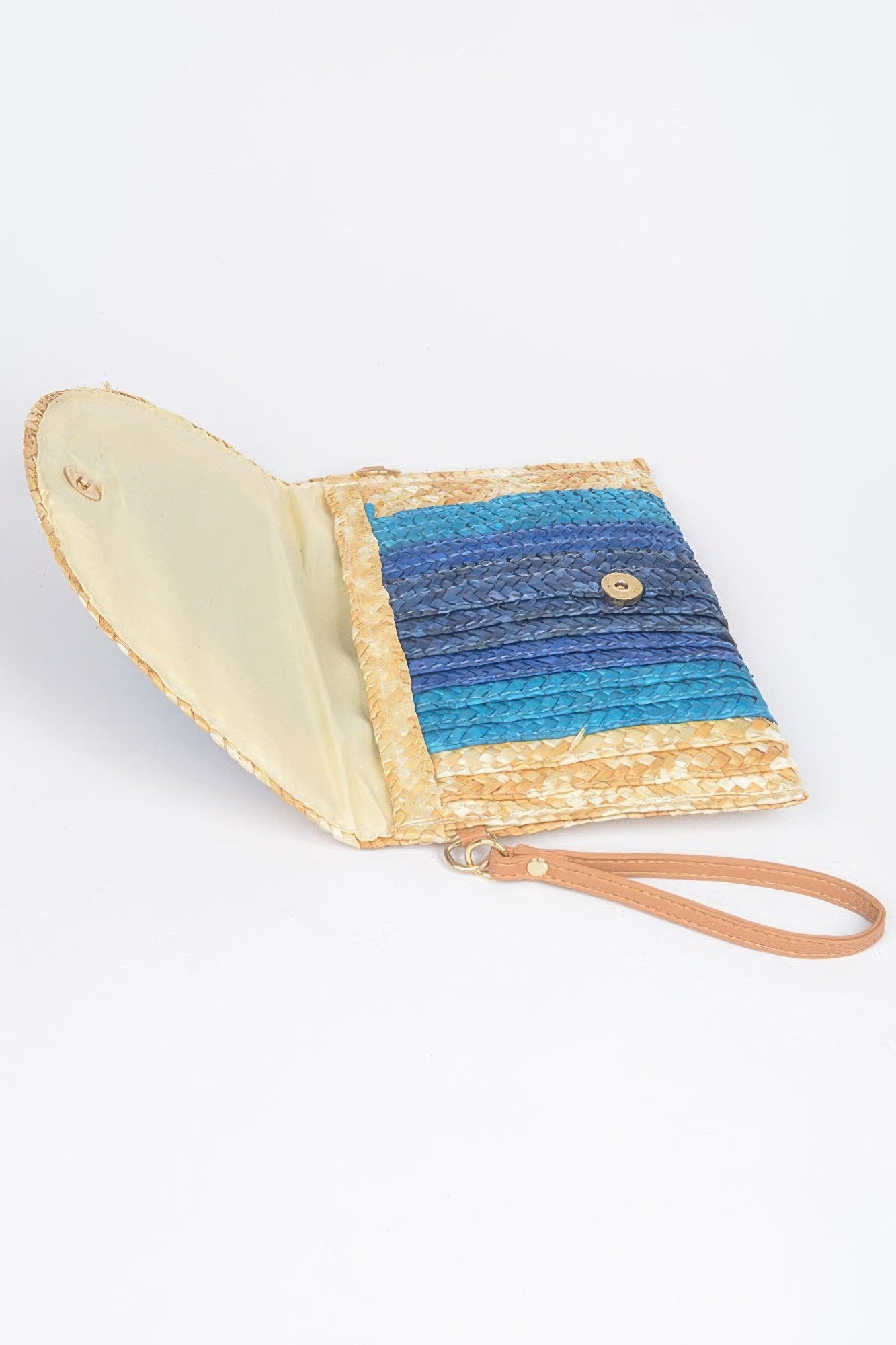 Straw Coloful Envelope Clutch - Farnelli