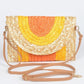 Straw Coloful Envelope Clutch - Farnelli