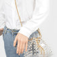 Clear Pearl Stud Bucket Bag W/chain Tassle - Farnelli