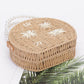 Faux Straw Handmade Clutch W/pearl Handle - Farnelli