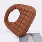 Quilted Faux Leather Padded Hobo Bag - Farnelli