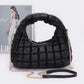Quilted Faux Leather Padded Hobo Bag - Farnelli
