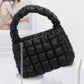 Quilted Faux Leather Padded Handle Bag - Farnelli