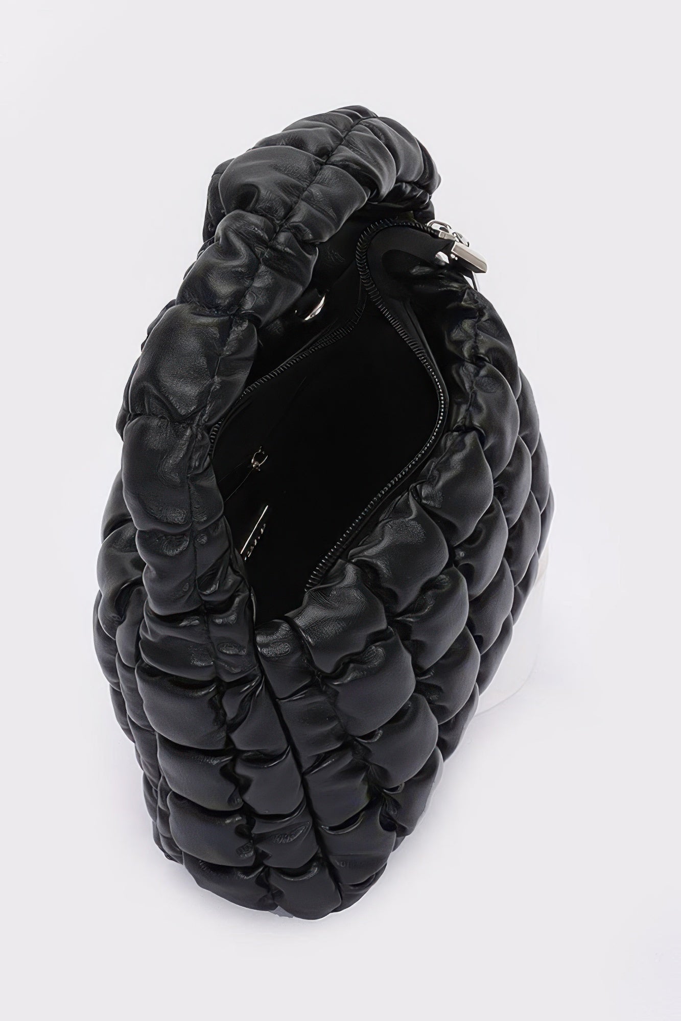 Quilted Faux Leather Padded Handle Bag - Farnelli