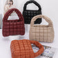 Quilted Faux Leather Padded Handle Bag - Farnelli