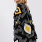 Fuzzy Aztec Pattern Kimono - Farnelli