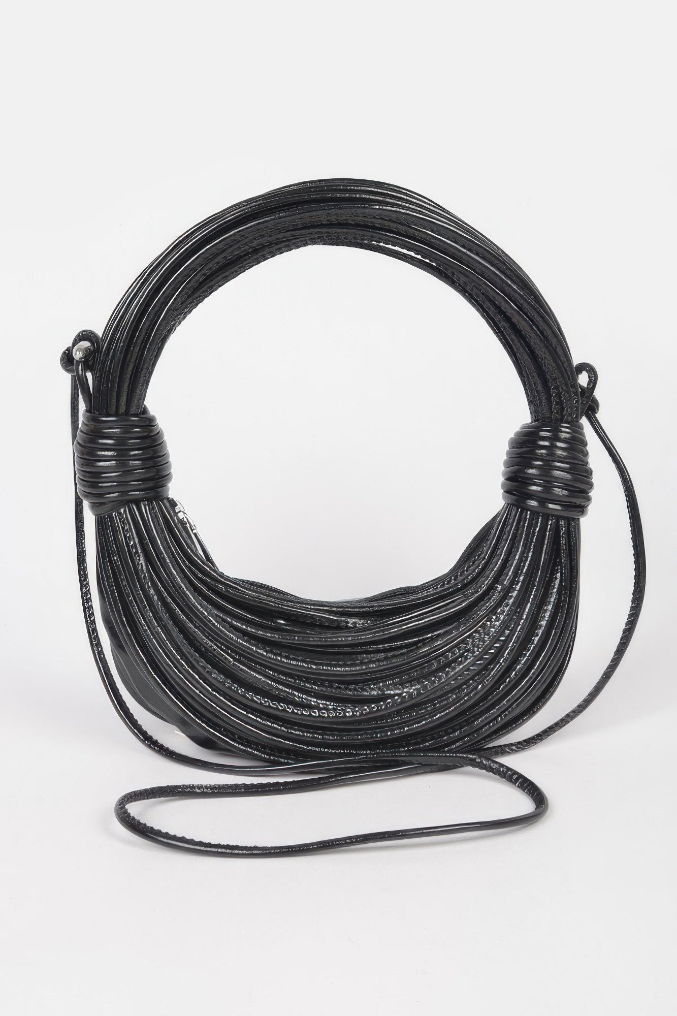 Faux Leather Rope Hobo Bag - Farnelli