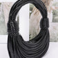 Faux Leather Rope Hobo Bag - Farnelli