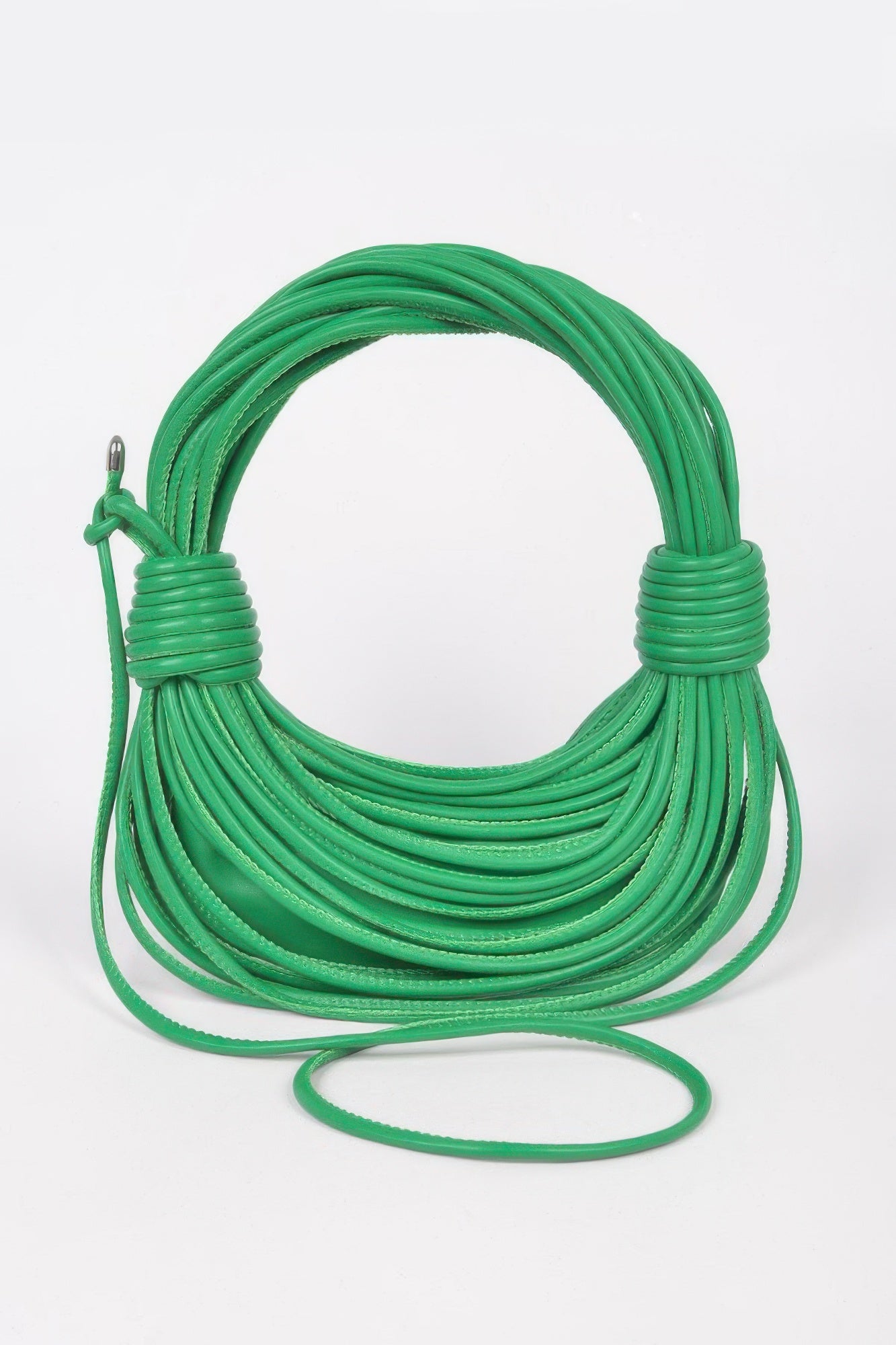 Faux Leather Rope Hobo Bag - Farnelli