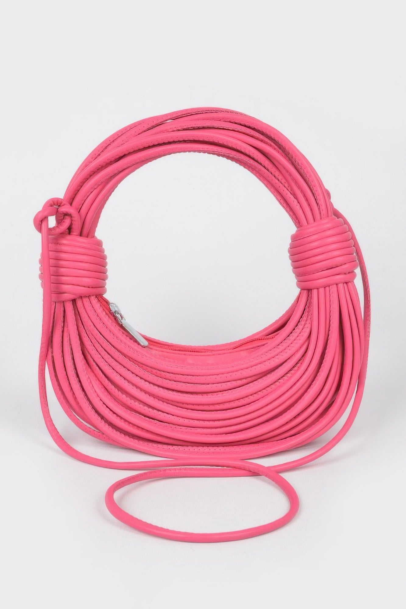 Faux Leather Rope Hobo Bag - Farnelli