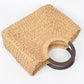Round Handle Straw Tote Bag - Farnelli