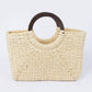 Round Handle Straw Tote Bag - Farnelli