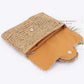 Faux Straw Handmade Flower Flap Clutch - Farnelli