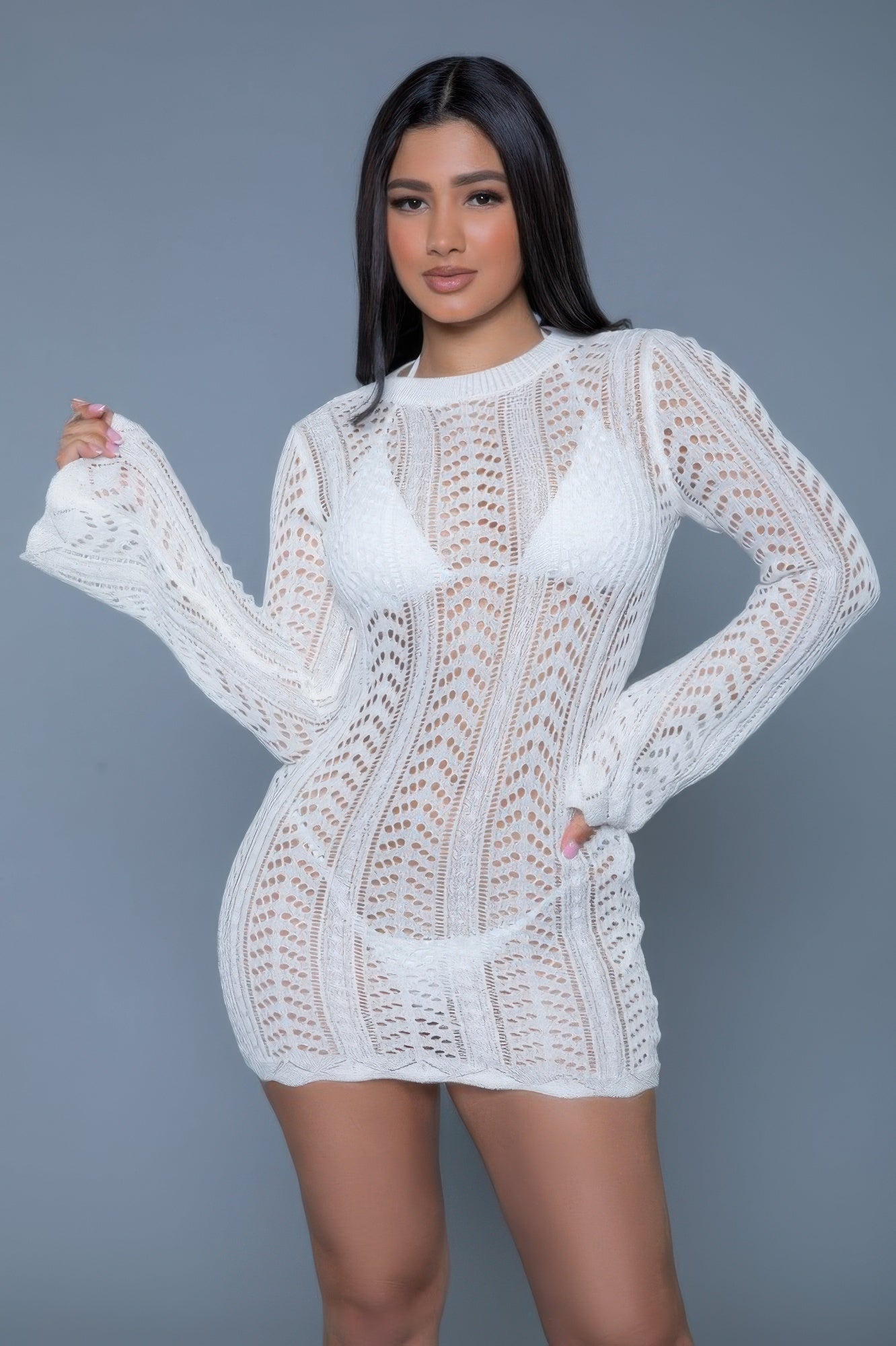 Kinsley Crochet Mini Dress - Farnelli
