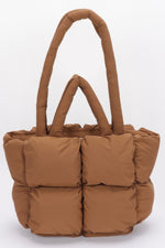Nylon Quilted Padded Tote Bag - Farnelli