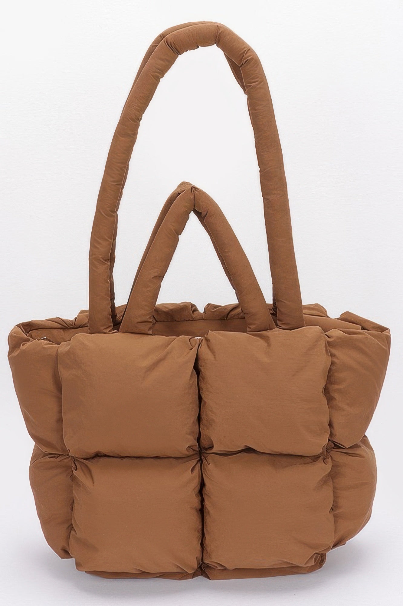 Nylon Quilted Padded Tote Bag - Farnelli