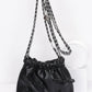 Faux Leather Multi Ribbon Bucket Chaincrossbodybag - Farnelli