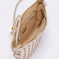 Faux Leather Braided Wrist And Shoulder Bag - Farnelli