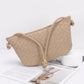 Faux Leather Braided Wrist And Shoulder Bag - Farnelli