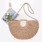 Faux Straw Handmade Handle Bag - Farnelli