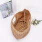 Faux Straw Handmade Handle Bag - Farnelli