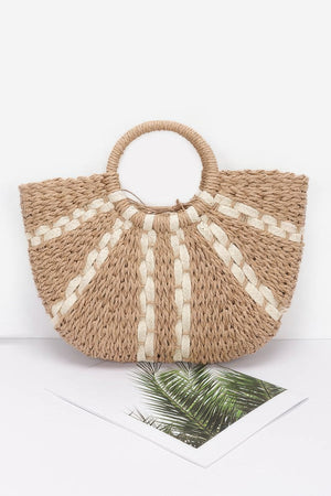 Faux Straw Tote Bag - Farnelli