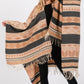 Aztec Pattern Fringe Ruana - Farnelli