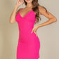Eyelash Lace Trim Cami Mini Dress - Farnelli